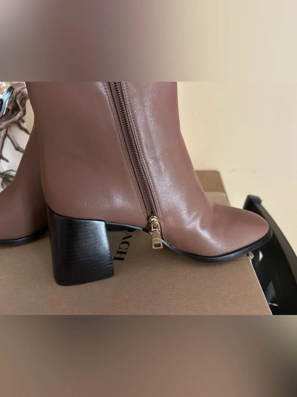 Coach smooth leather